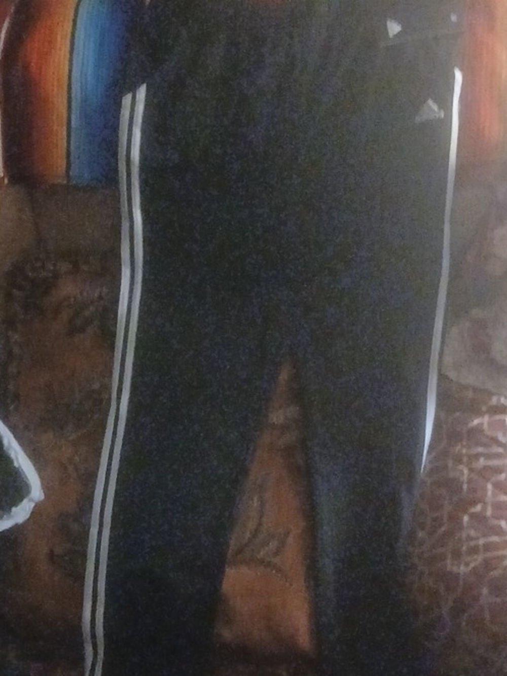 adidas Men's Track Pants Black & White Medium NWT